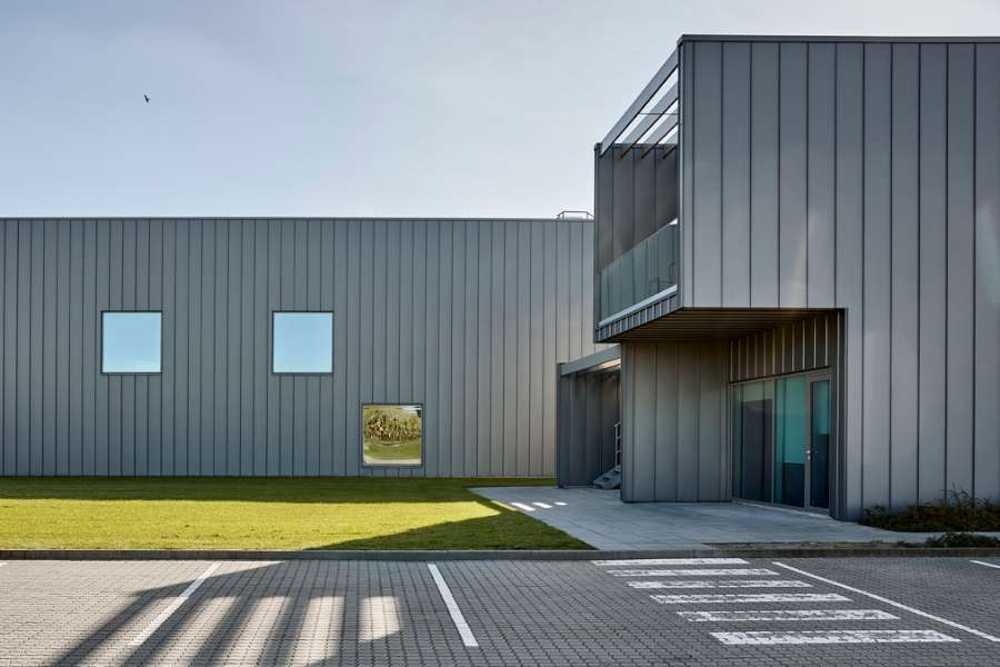 Stahlverkleidetes Schlachthof-Kraftzentrum in Himmerland, Himmerlandskød, Nordre Ringvej 99, 9620 Aalestrup, Dänemark